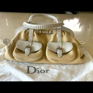 Christian Dior Top Handle Detective Canvas Bag